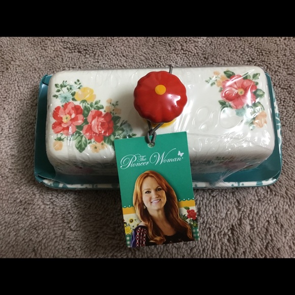 Pioneer Woman Vintage Floral Butter Dish - Picture 2 of 8